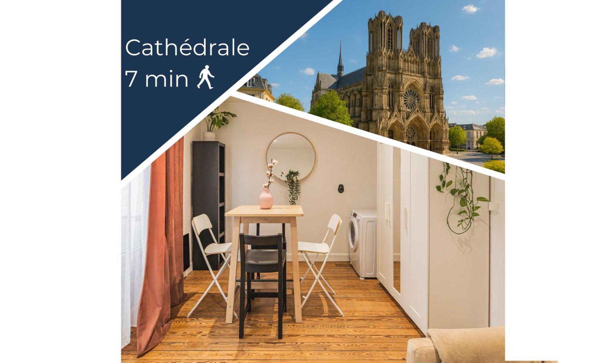 Appartement Cosy Proche Cathedrale Reims Eksteriør bilde